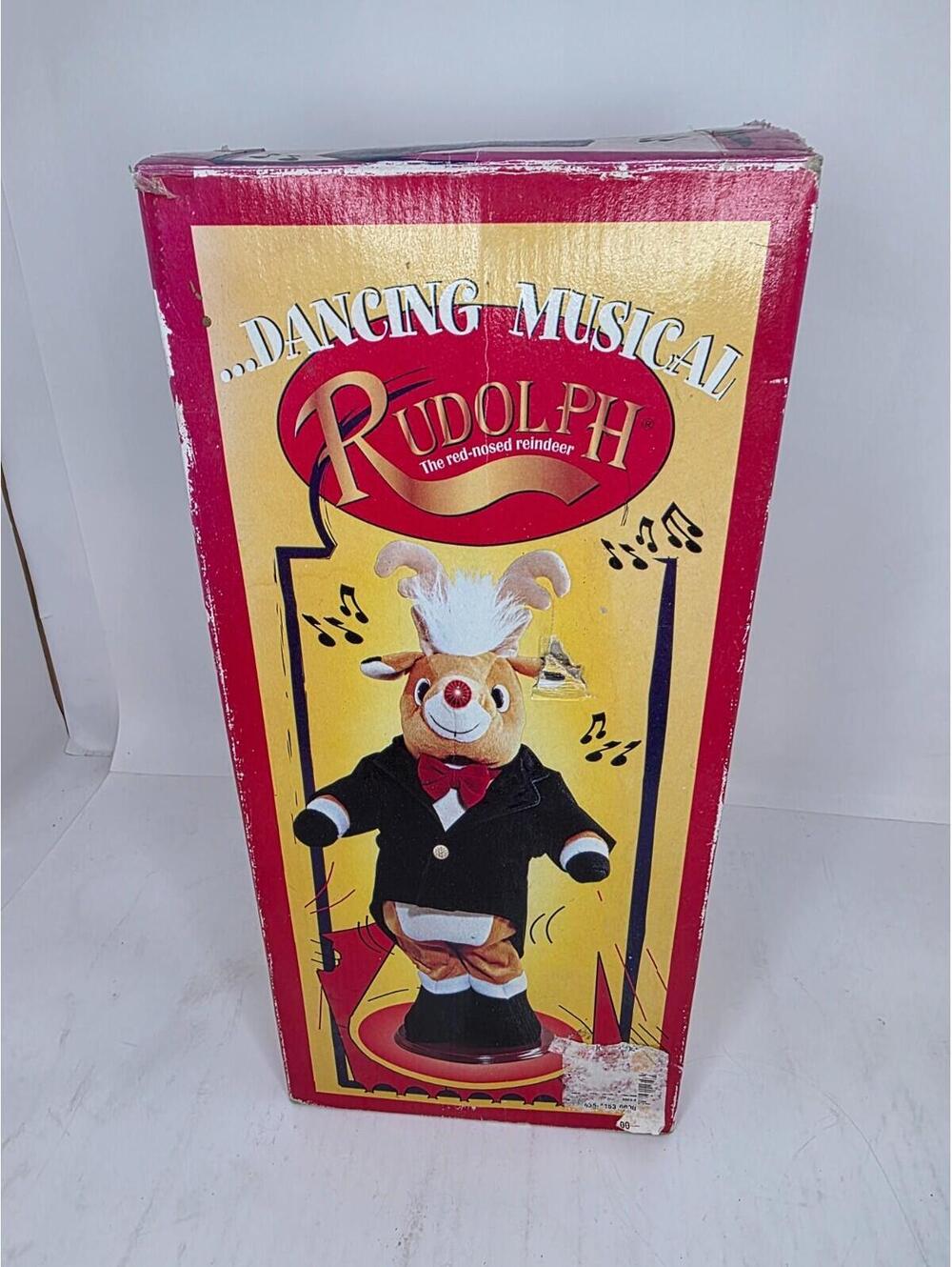NEW Vintage 1977 Animated Gemmy "Dancing Musical Rudolph" Figure Christmas - Picture 1 of 2